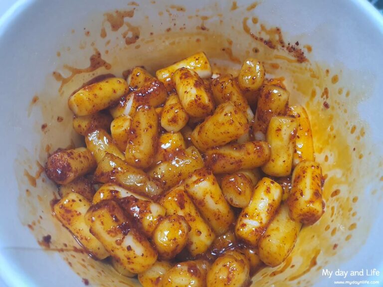 CU 통인시장 매콤 기름떡볶이 후기